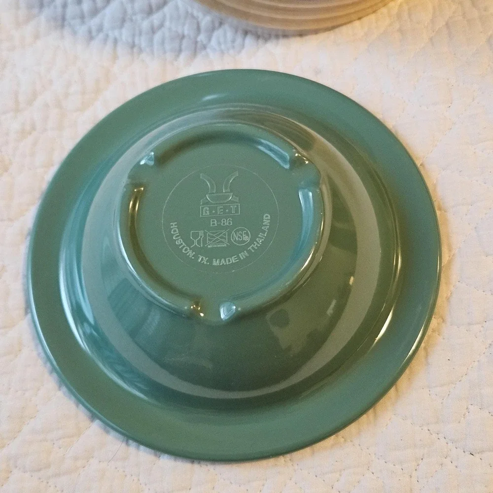 G.E.T. B-86 Diamond Mardi Gras Melamine 6 Inch 8oz Bowls Multi-Color Set of 12‎